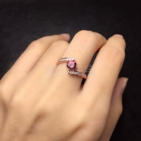 S925 sterling bạc nhẫn trống hỗ trợ nữ vòng 3 * 34 * 45 * 5 nhỏ tinh tế đá tinh xảo để đặt ngọc lục bảo nhẫn cưới