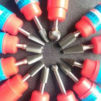 Tungsten steel grinding head carbide rotary file cylindrical ball head cone alloy grinding head tungsten steel milling handle diameter 6mm