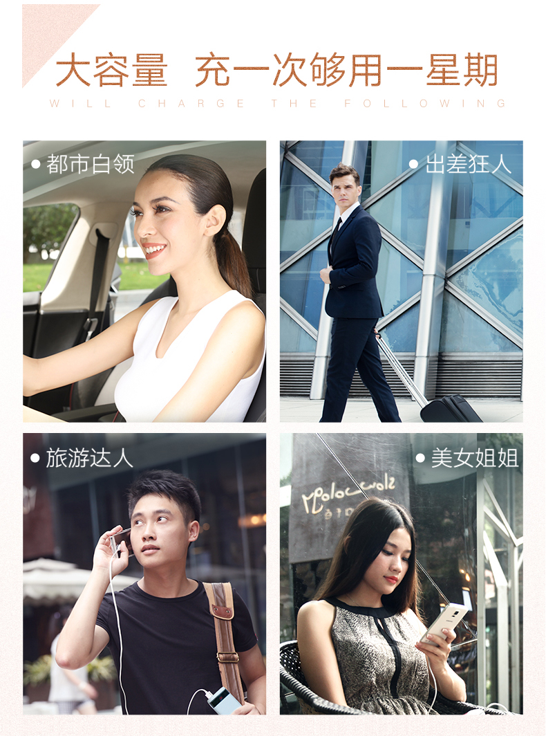 Yu Bo sạc kho báu 20.000 mA siêu mỏng sành điệu dung lượng cao di động điện thoại di động phổ biến điện thoại di động phù hợp cho nhanh sạc iPhone Huawei vivo vinh quang OPPO kê của Apple X phí 8 đèn flash - Ngân hàng điện thoại di động sạc dự phòng xmobile