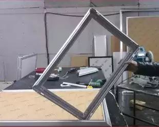 Advertising aluminum alloy frame profile LED ultra-thin light box profile open poster frame picture frame special price