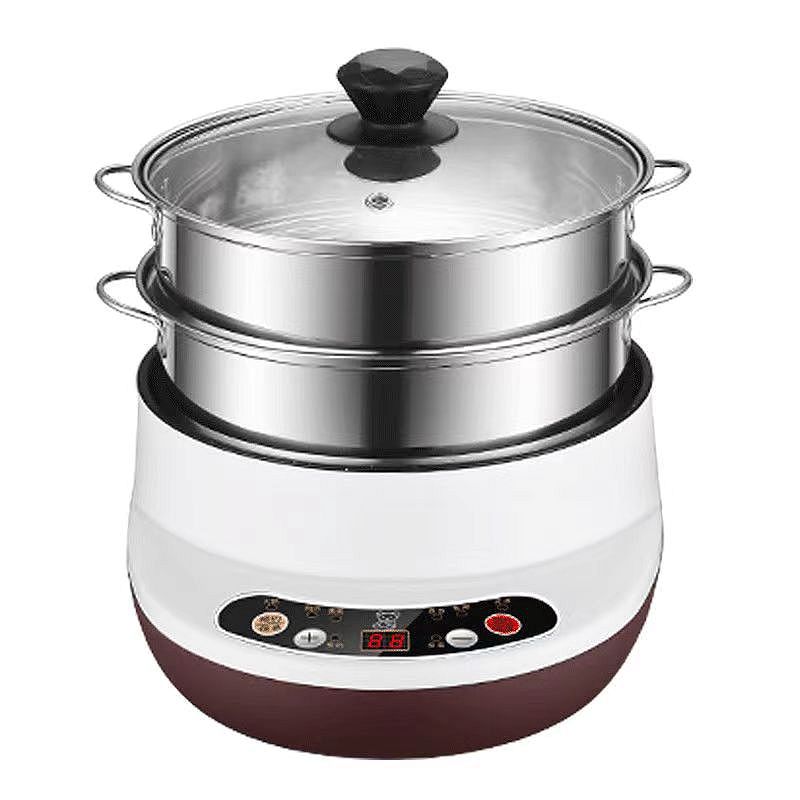 Quick-cooking pot multi-functional household student dormitory cooking noodles small electric pot electric cooking frying pot cooking one pot electric hot pot