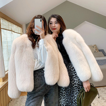  Haining fur coat womens short imported Finnish fox fur whole fur coat 2021 winter new fur coat