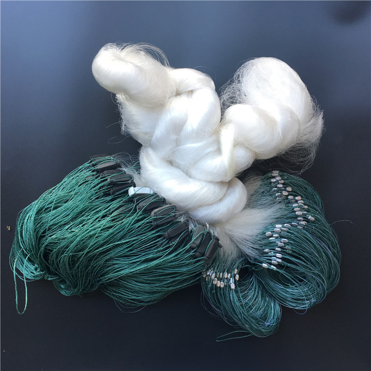 Three-layer fishing net Fishing net sticky net 100 meters reinforced wire thickened heavy three-layer submerged net dip net Crucian carp silver carp net