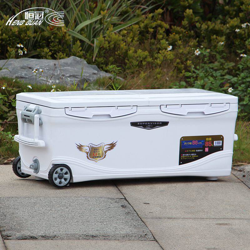 Hengguan 2019 new large 85 liter sea fishing insulation box South tanker fishing refrigerator HG-090 rock fishing box fishing gear