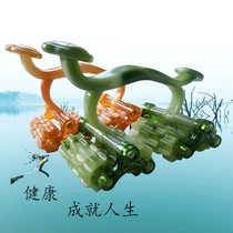 Hand-held roller massager stick Back waist Jade Ruyi full body rub meridians Space car full body massager Household