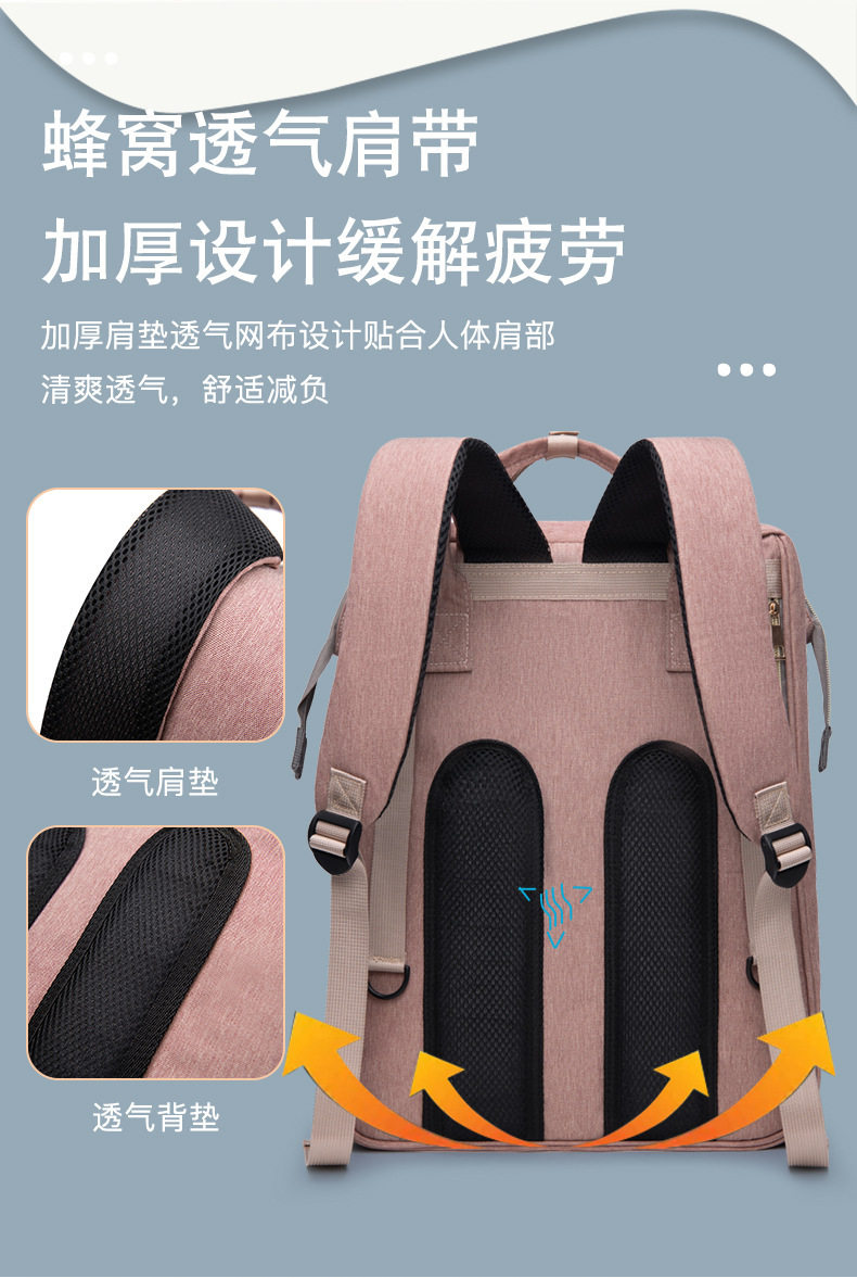 Детали продукта Picture_Mommy Сумка Складывая рюкзак для кроватки оптом большой емкость Матери Сумка Руночная Корея