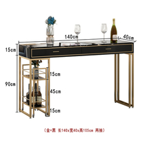 Nordic light luxury bar table home living room partition cabinet storage porch cabinet simple modern small apartment high table