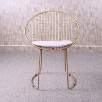 Nordic modern balcony table and chairs three-piece leisure living room chair combination outdoor cafe milk tea shop metal chair