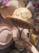 Wrought iron hat rack character display rack hat holder props store support rack European hat support storage rack floor hanging hat rack