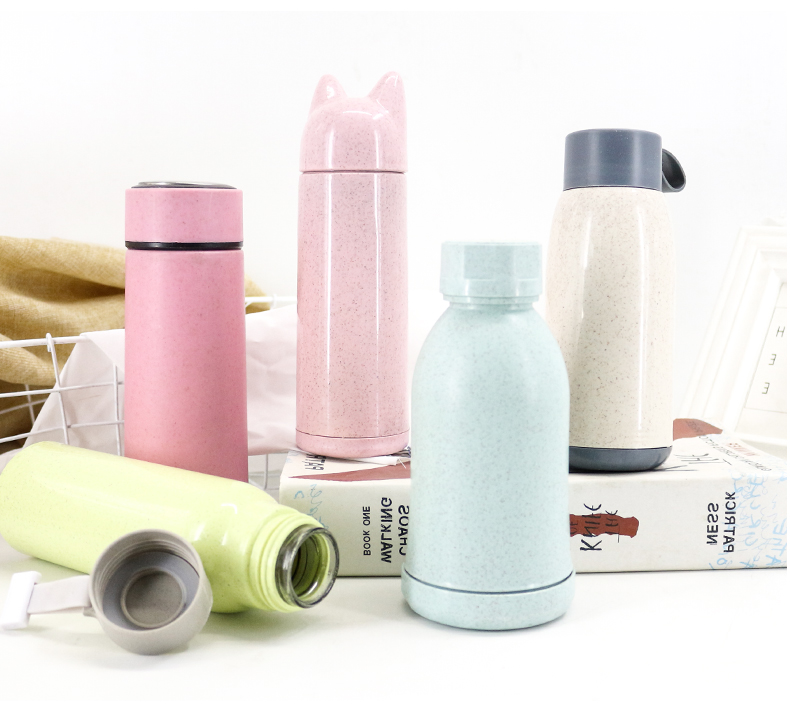 Sáng tạo Mai Cup Cup Cup nhựa đôi Cup thủy tinh Cup Bán buôn tùy chỉnh Quà tặng nhỏ Cup in logo LOGO - Tách bình đựng nước uống đẹp