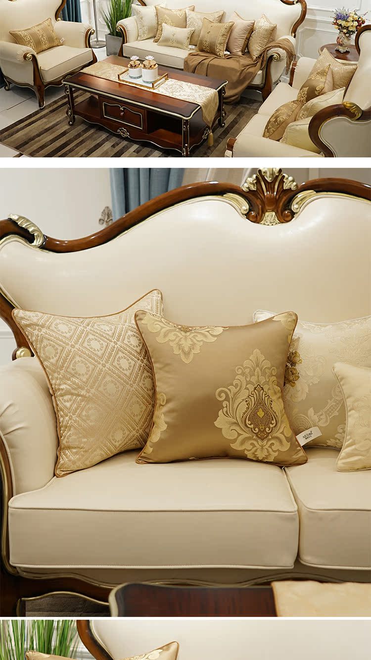 Đệm Nữ hoàng Châu Âu Vải Phòng khách Sofa Gối Văn phòng Gối Xe Lumbar Gối Trở lại Gói - Trở lại đệm / Bolsters gối kèm chăn 2 trong 1
