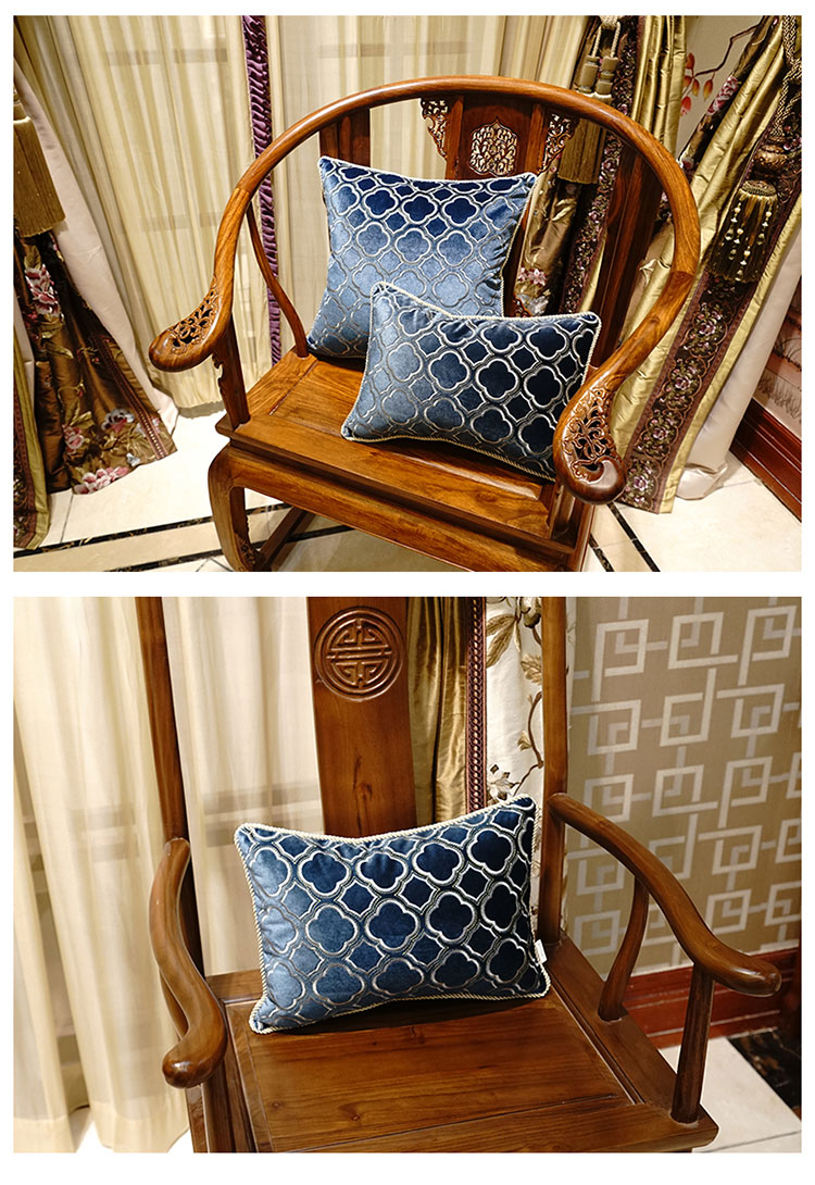 Avigers mới phong cách Trung Quốc nhung thêu giường sofa đệm gối gối với lõi lớn bìa sau - Trở lại đệm / Bolsters gối sofa đẹp