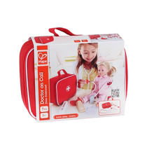 Hape little doctor bag portable bag creative play house simulation injection girl play educational toy gift