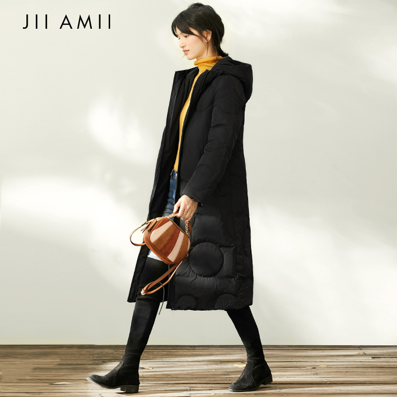 JII AMII2020 Winter Mang New Sen Ring Ring Dòng Loose 90 Xuống Xuống Jacket nữ 61.940.496