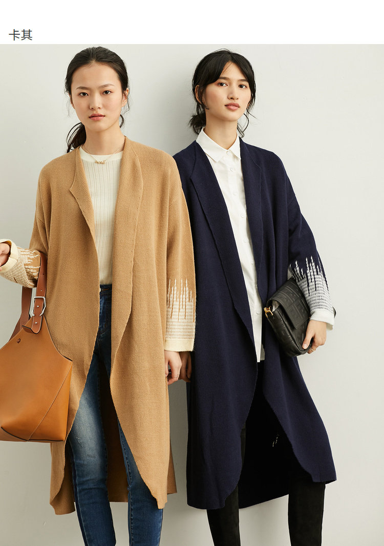 Шерстяной кардиган, демисезонная куртка, накидка, свитер, 2019 