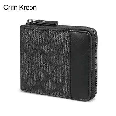 Crrln Kreon men's wallet short trendy brand 2021 new casual youth zipper wallet multi-function
