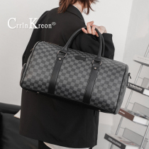 Crörln Kreon handbag male business travel bag large capacity luggage bag single shoulder inclined satchel gym bag tide card