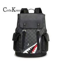 Crrln Kreon backpack men's trendy backpack casual fashion student schoolbag simple computer bag