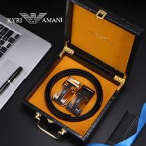 Imperivan Mani Mens Leather Strap Genuine Leather Automatic Buckle Casual Trend Han Edition Young Pure Cow Leather Pants Belt