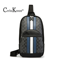 Crrln Kreon chest bag men's summer shoulder bag men's bag Korean casual tide messenger bag chest backpack