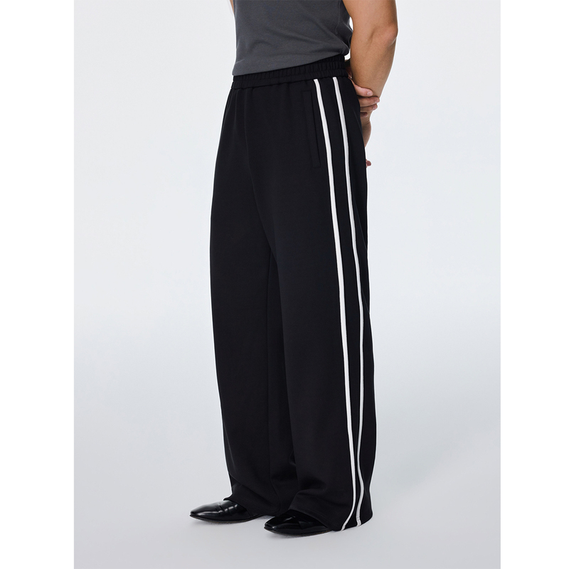 Afterglow Soft and Skin-Friendly Air Layer Sports Pants, Sashiko Embroidery Double-Stitched Colorful Versatile Fitness Sweatpants