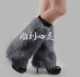 Faux fur fur boot set chân che chân dài vớ chân trên đầu gối giả lông thỏ có thể được tùy chỉnh đặc biệt mùa thu đông