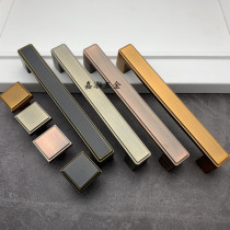New Chinese imitation antique matte turquoise red ancient coffee ancient black brass color drawer pull handle square retro cabinet door handle