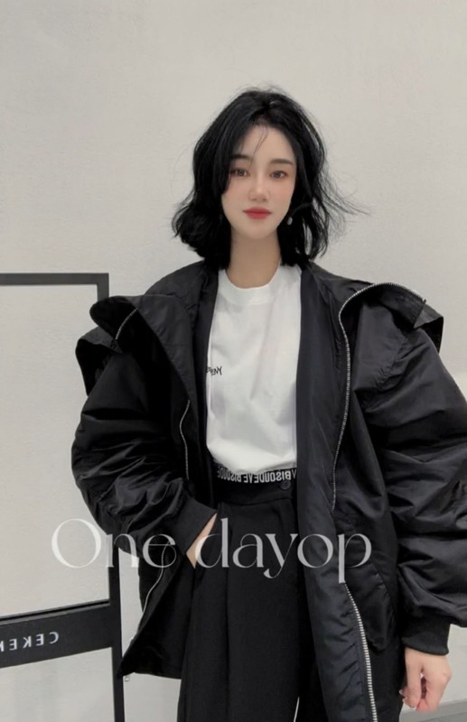 European Station 2024 New Fashion Versatile Stylish Loose Mid-Length Hooded Long-Sleeve Baseball Jacket Windbreaker Coat