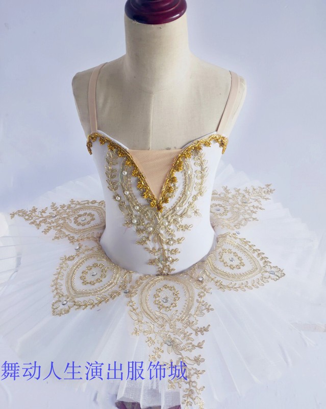 Trang phục trẻ em tutu Little Swan nhảy tutu fluffy gạc sling cô gái múa ba lê - Khiêu vũ / Thể dục nhịp điệu / Thể dục dụng cụ trang phục cổ động