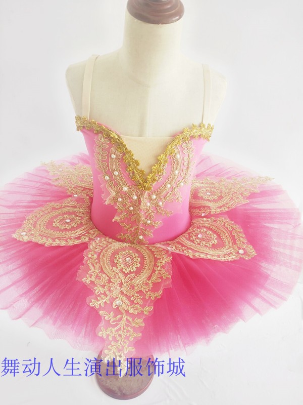 Trang phục trẻ em tutu Little Swan nhảy tutu fluffy gạc sling cô gái múa ba lê - Khiêu vũ / Thể dục nhịp điệu / Thể dục dụng cụ trang phục cổ động