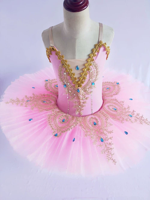 Trang phục trẻ em tutu Little Swan nhảy tutu fluffy gạc sling cô gái múa ba lê - Khiêu vũ / Thể dục nhịp điệu / Thể dục dụng cụ