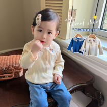 Chen Dapig L Mom Baby Baby Sleeve T - shirt autumn baby polo shirt baby blouse ocean fashion tops