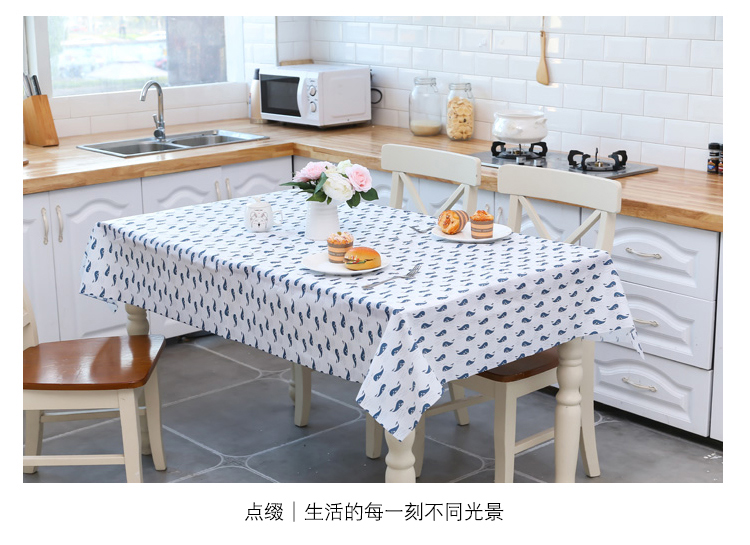Bắc âu khăn trải bàn chống thấm nước chống bỏng dầu-miễn phí dùng một lần ins gió nhựa vải bảng vải cotton linen nhỏ tươi bàn cà phê mat mẫu khăn trải bàn
