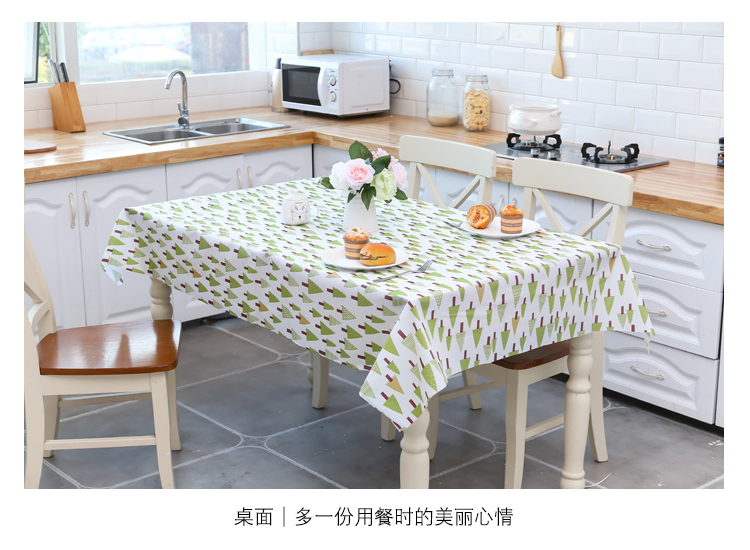 Bắc âu khăn trải bàn chống thấm nước chống bỏng dầu-miễn phí dùng một lần ins gió nhựa vải bảng vải cotton linen nhỏ tươi bàn cà phê mat mẫu khăn trải bàn