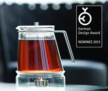 German imported tea set ellipse Red Dot Design Award Water set Stainless Steel glass exquisite high-end tea set Teapot