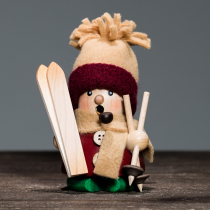 German imported aromatherapy puppet creative gift Wooden handmade exquisite decorative puppet skating baby 11cm
