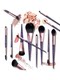 Anti-Aging Purple Grape 13-Piece Makeup Brush Set, Ultra-Soft Entry-Level Professional-Grade Affordable Portable Brush Set, Complete Set