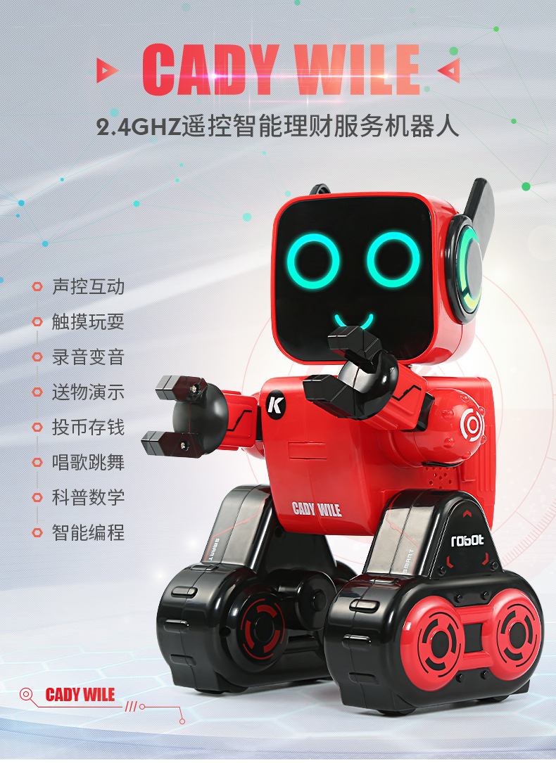 Tiết kiệm tiền robot đa chức năng giáo dục sớm điều khiển từ xa robot thông minh đồ chơi trẻ em câu đố cậu bé cô gái món quà