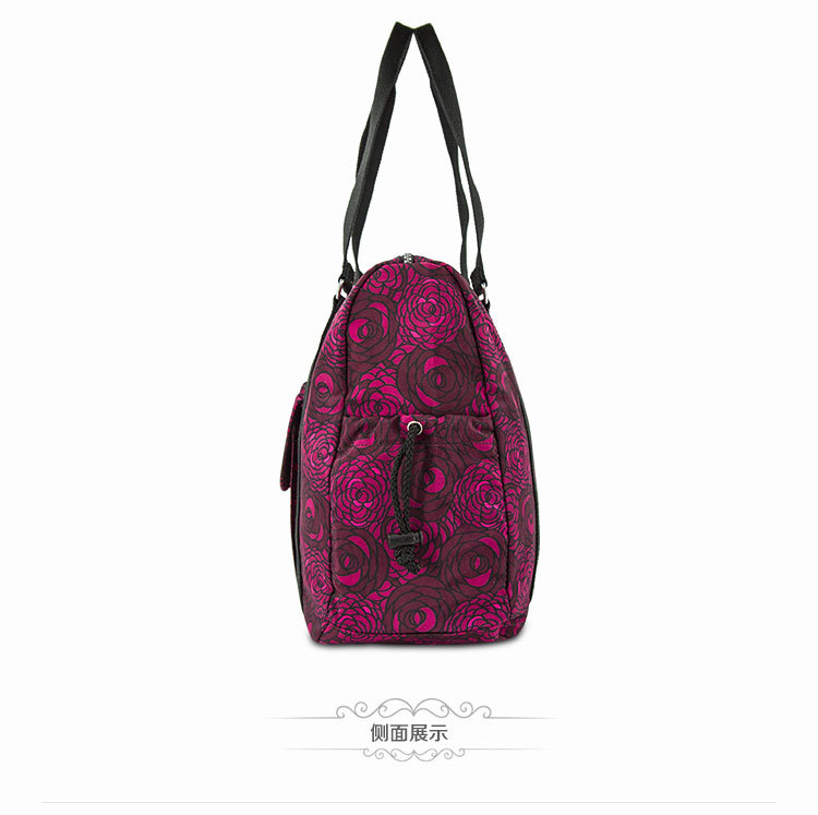 Túi du lịch túi mua sắm công suất lớn không thấm nước vai nylon Túi xách Boston có thể được đặt gói trường hợp xe đẩy - Túi du lịch túi du lịch gấp gọn