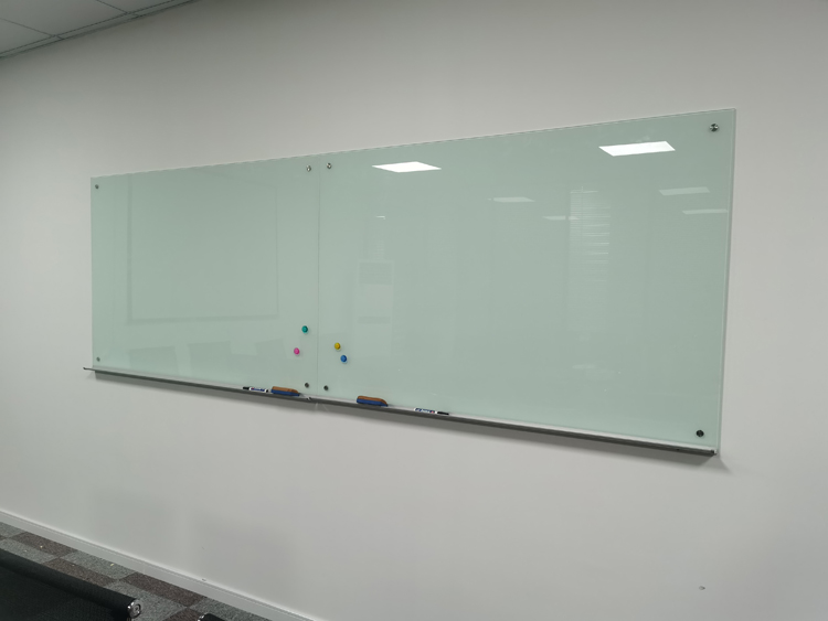 Explosion-proof toughened magnetic glass whiteboard wall conference room display board school training course office writing board custom-Taobao