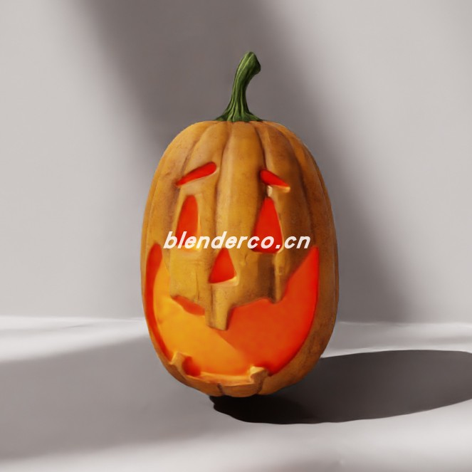 blender中号南瓜模型_blender布的18