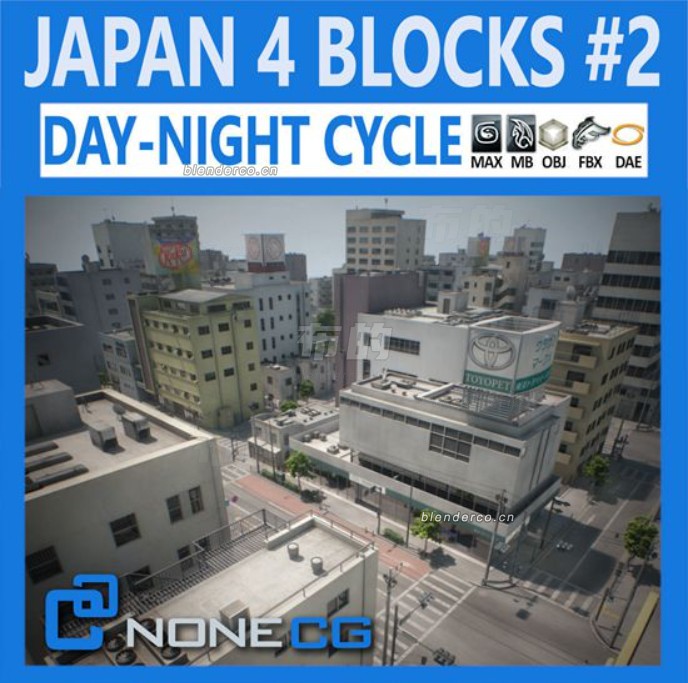NoneCG 日本街道 japan 4 Blocks #2