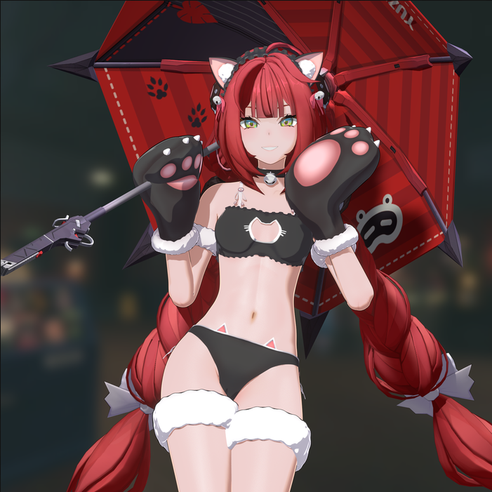 Blender模型Ukinami Yuzuha – 禅无 零区-cg男孩