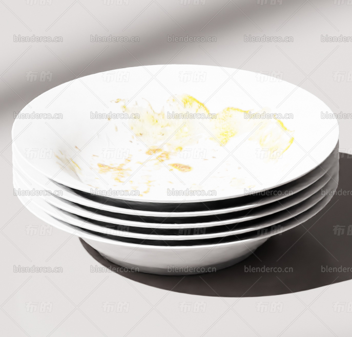 餐具碗碟blender模型布的网免费80