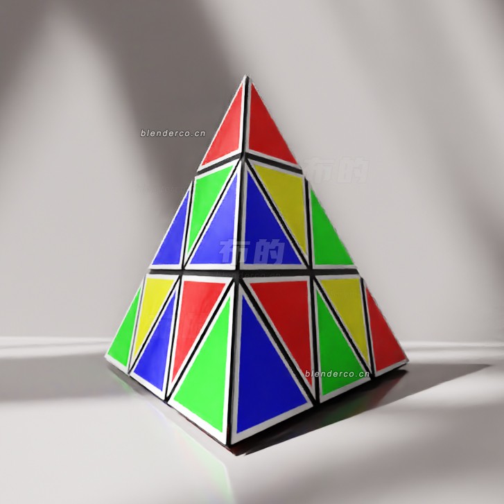blender魔方金字塔模型_blender布的115