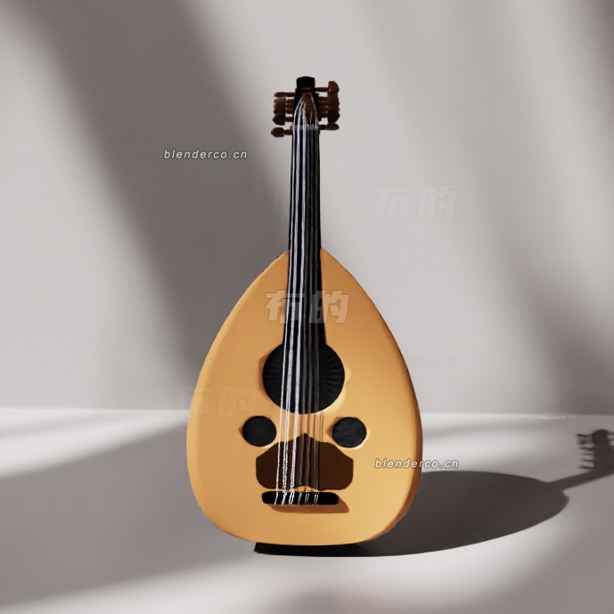 blender乌德琴模型_blender布的105