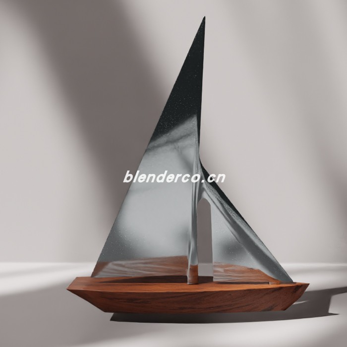 blender塞尔船舍木展示品模型_blender布的13