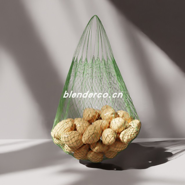 blender装满土豆的网袋模型_blender布的85