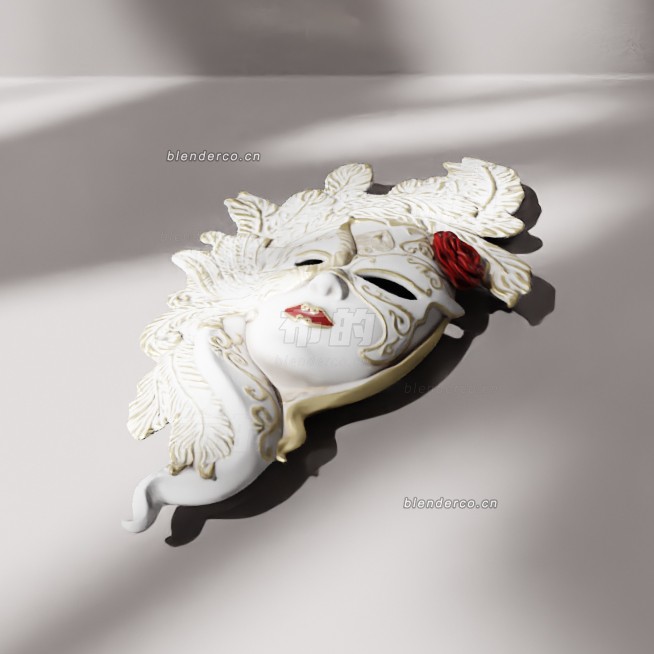 blender威尼斯面具模型_blender布的06