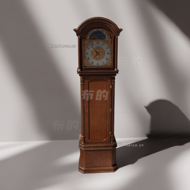 blender旧时钟模型_blender布的216